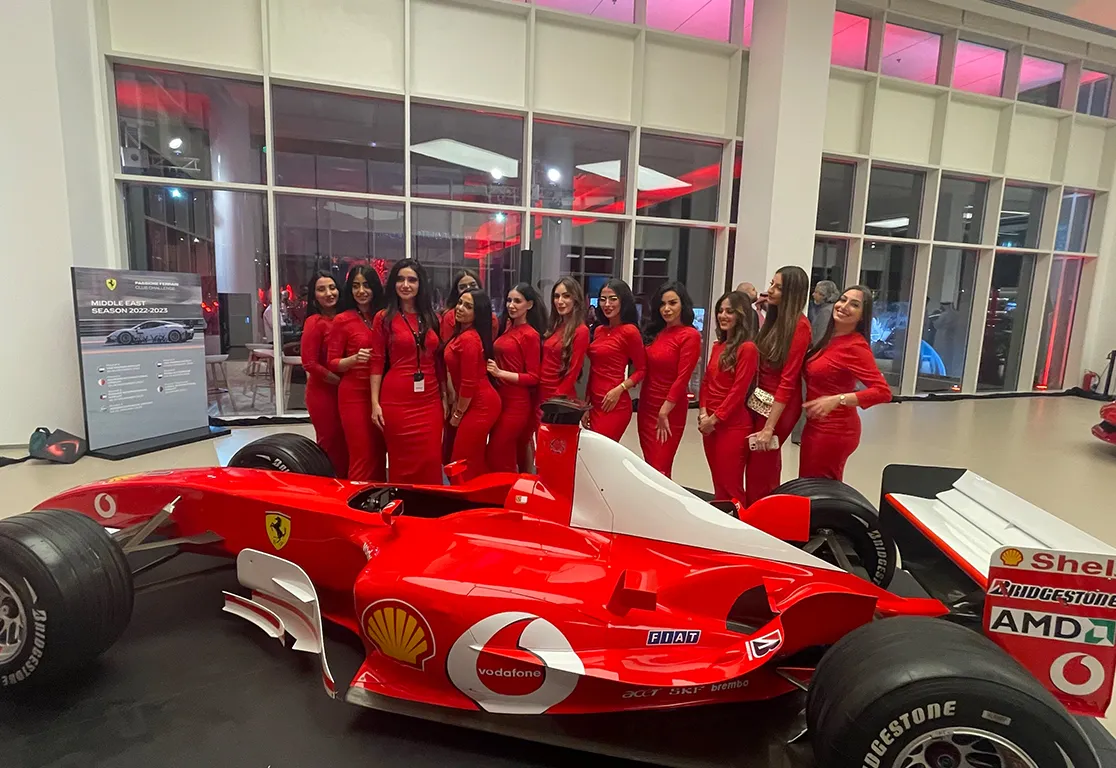 Opening of a showroom Ferrari